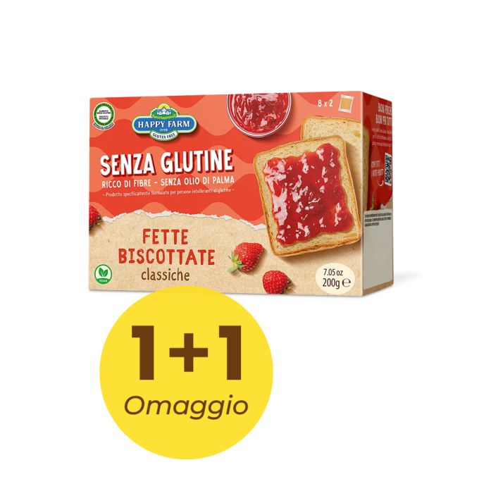 FETTE BISCOTTATE CLASSICHE SENZA GLUTINE HAPPY FARM