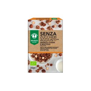 GRANOLA AVENA E NOCCIOLE SENZA ZUCCHERI SENZA GLUTINE PROBIOS