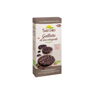 GALLETTE RISO CIOCCOLATO FONDENTE SENZA GLUTINE SARCHIO