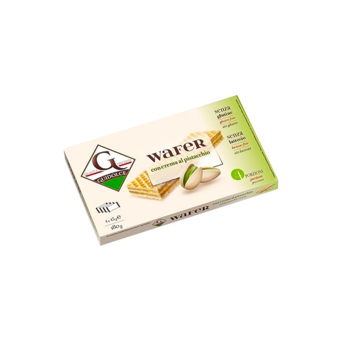 WAFER CON CREMA AL PISTACCHIO SENZA GLUTINE GUIDOLCE