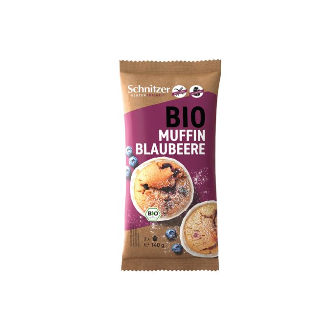 MUFFIN AI MIRTILLI BIO SENZA GLUTINE SCHNITZER