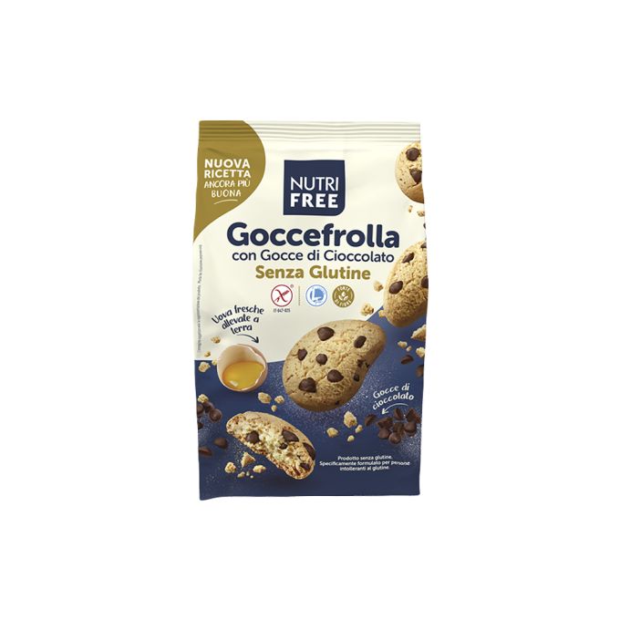 GOCCEFROLLA CON GOCCE DI CIOCCOLATO SENZA GLUTINE NUTRIFREE