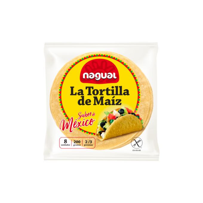 TORTILLA MESSICANA DI MAIS GIALLO SENZA GLUTINE NAGUAL