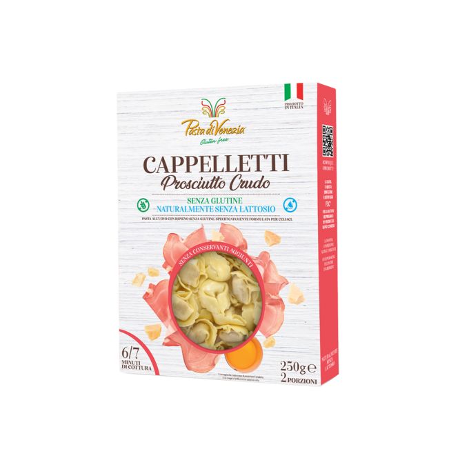 CAPPELLETTI AL PROSCIUTTO CRUDO SENZA GLUTINE PASTA DI VENEZIA