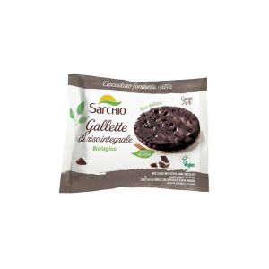 GALLETTE DI RISO AL CIOCCOLATO FONDENTE SENZA GLUTINE SARCHIO