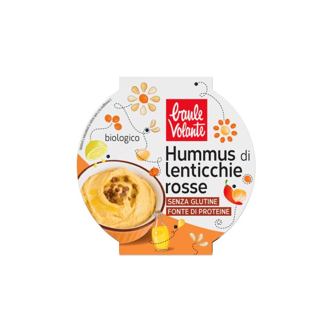 HUMMUS DI LENTICCHIE ROSSE SENZA GLUTINE BAULE VOLANTE