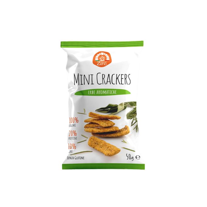 MINI CRACKERS ALLE ERBE AROMATICHE SENZA GLUTINE IL FORNO DI ZENO