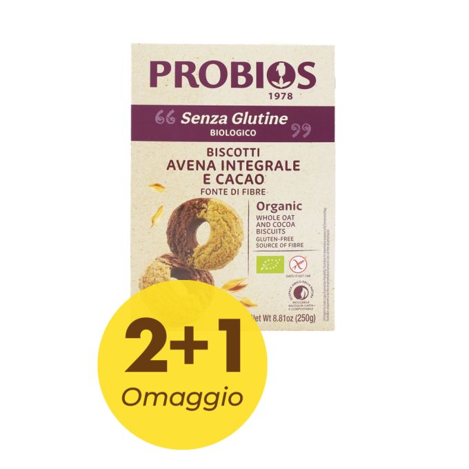 BISCOTTI AVENA E CACAO SENZA GLUTINE PROBIOS