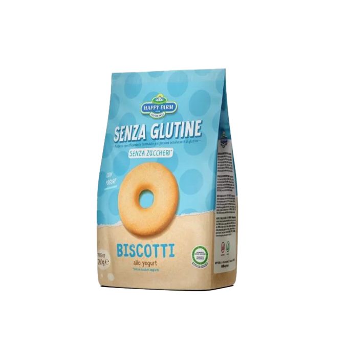 BISCOTTI ALLO YOGURT SENZA GLUTINE HAPPY FARM