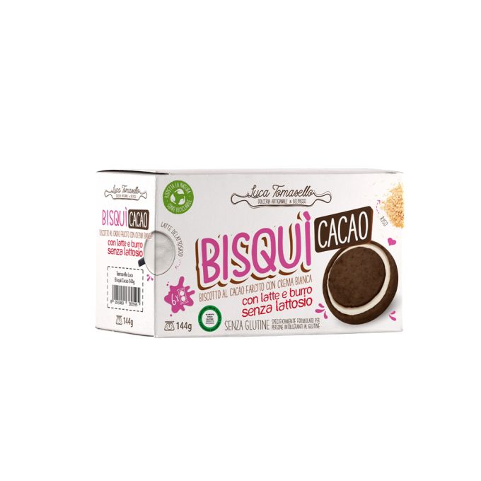 BISQUI' AL CACAO SENZA GLUTINE LUCA TOMASELLO