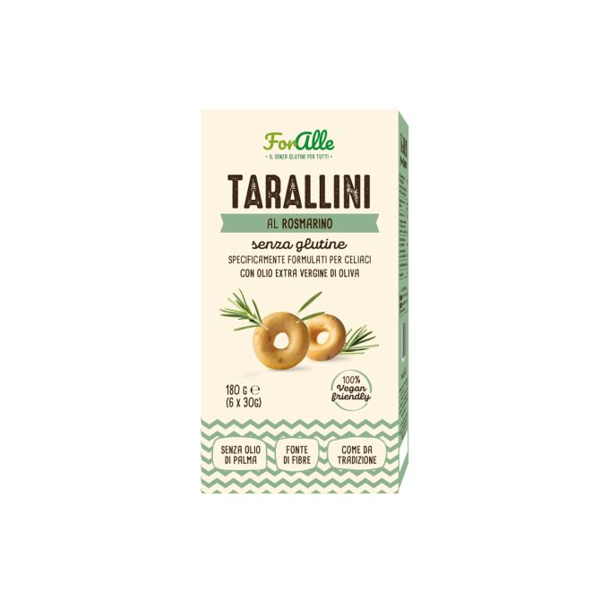 TARALLINI AL ROSMARINO SENZA GLUTINE FORALLE