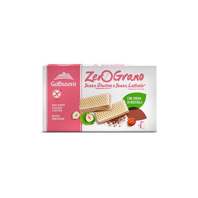 ZERO GRANO WAFER CON CREMA DI NOCCIOLA SENZA GLUTINE GALBUSERA