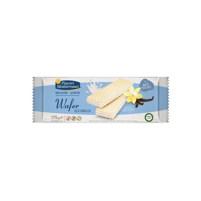 WAFER ALLA VANIGLIA SENZA GLUTINE PIACERI MEDITERRANEI