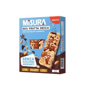 BARRETTA CON MANDORLE, ARACHIDI E CIOCCOLATO SENZA GLUTINE MISURA