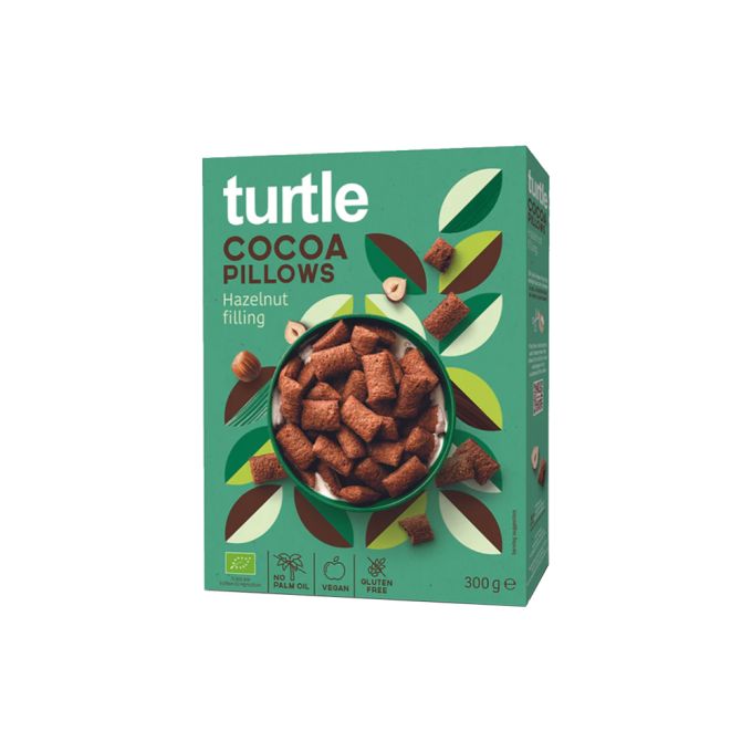 COCOA PILLOWS WITH HAZELNUT SENZA GLUTINE TURTLE