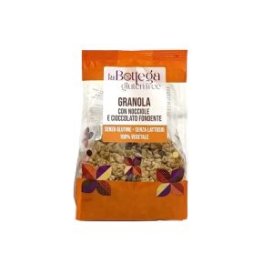 GRANOLA CON NOCCIOLE E CIOCCOLATO FONDENTE LA BOTTEGA GLUTEN FREE