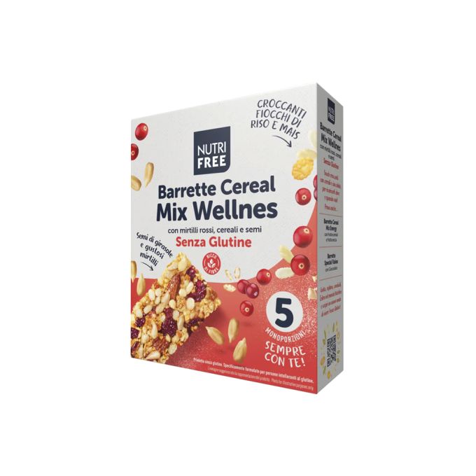 BARRETTE CEREAL MIX WELLNESS SENZA GLUTINE NUTRIFREE