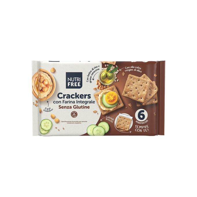 CRACKERS INTEGRALI SENZA GLUTINE NUTRIFREE