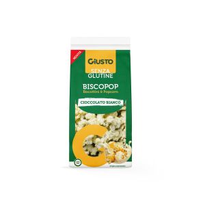 BISCOPOP WHITE BISCOTTINI E POPCORN SENZA GLUTINE GIUSTO