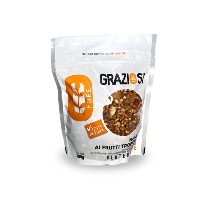 MUESLI FRUTTI TROPICALI SENZA GLUTINE GRAZIOSI