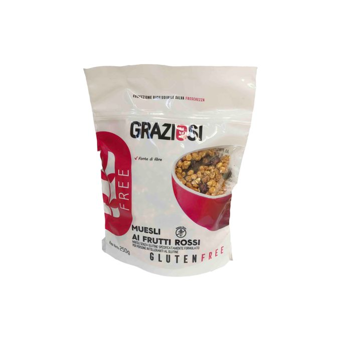 MUESLI AI FRUTTI ROSSI SENZA GLUTINE GRAZIOSI