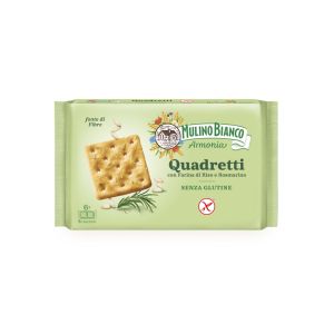 QUADRETTI CRACKER RISO E ROSMARINO SENZA GLUTINE MULINO BIANCO