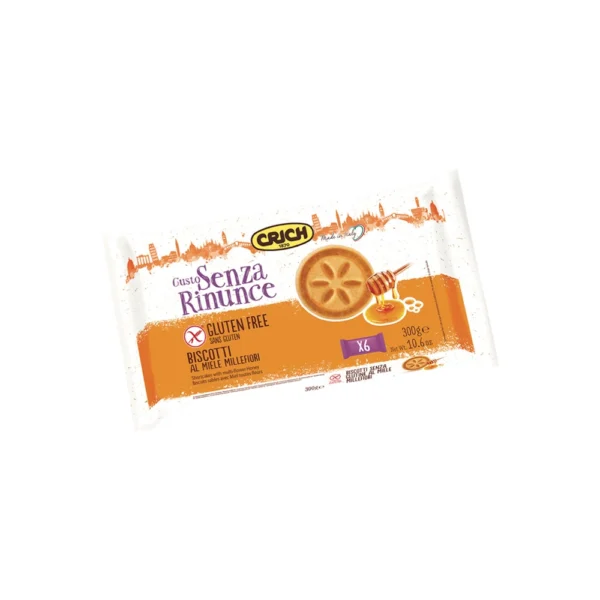 BISCOTTI AL MIELE MILLEFIORI  SENZA GLUTINE CRICH