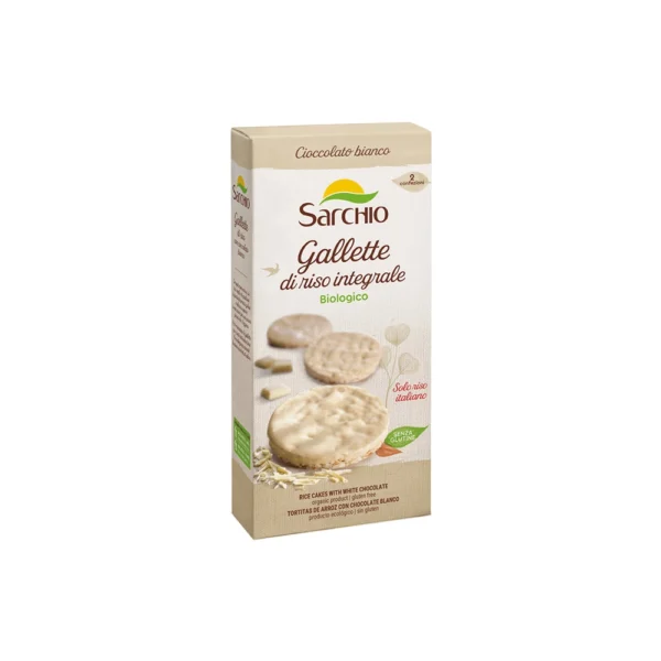 GALLETTE DI RISO CIOCCOLATO BIANCO SENZA GLUTINE SARCHIO