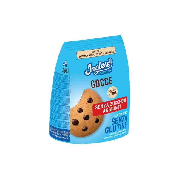 GOCCE SENZA ZUCCHERI AGGIUNTI SENZA GLUTINE INGLESE GLUTEN-FREE
