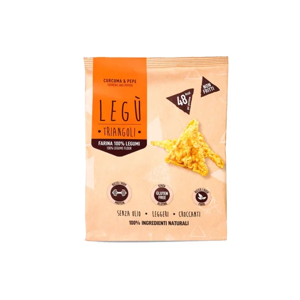 TRIANGOLI CURCUMA & PEPE GALLETTE SENZA GLUTINE LEGU'