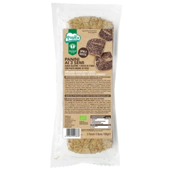 Panini ai Tre Semi Senza Glutine 188 g PROBIOS